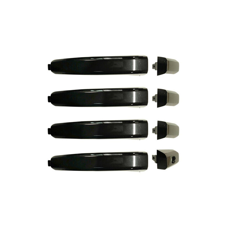 Gloss Black Painted Door Handles For GMC 2015-2017 Sierra 2500HD 3500HD