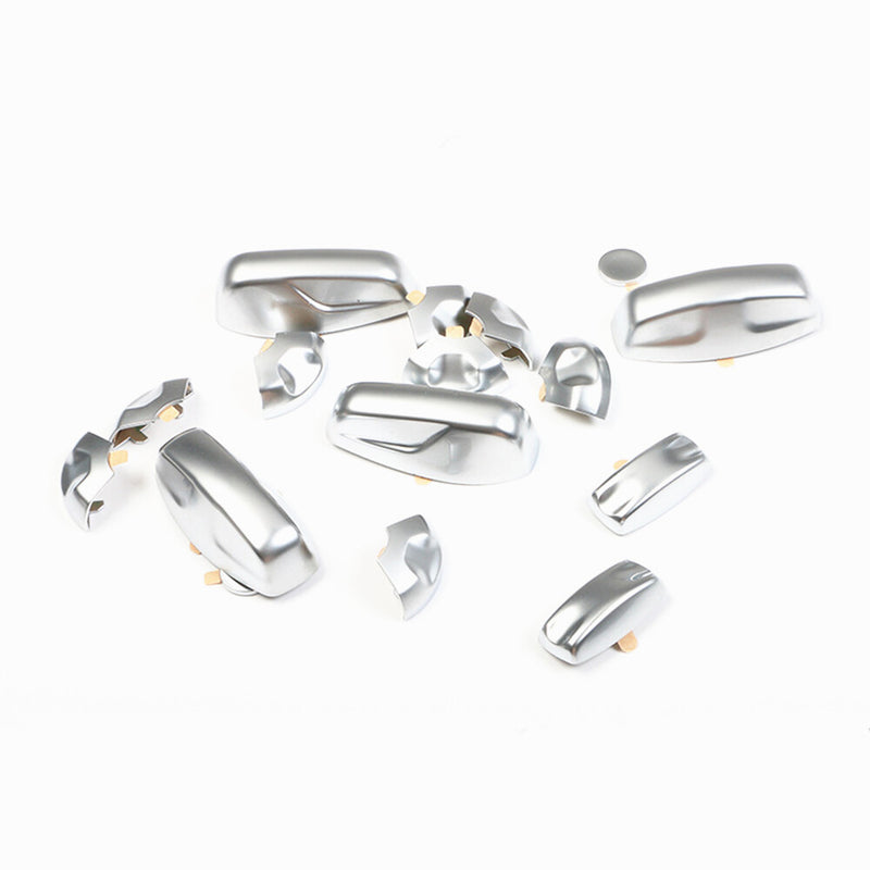 WXZOS 1PC Seat Adjustment Button Cover Trim Chrome Sticker for Porsche 911(992)2019-24