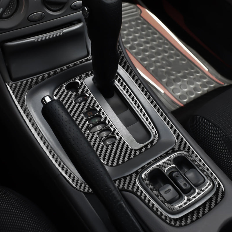 WXZOS Genuine Carbon Fiber Gear Shift Lever Panel Trim for Toyota Celica 2000-2005