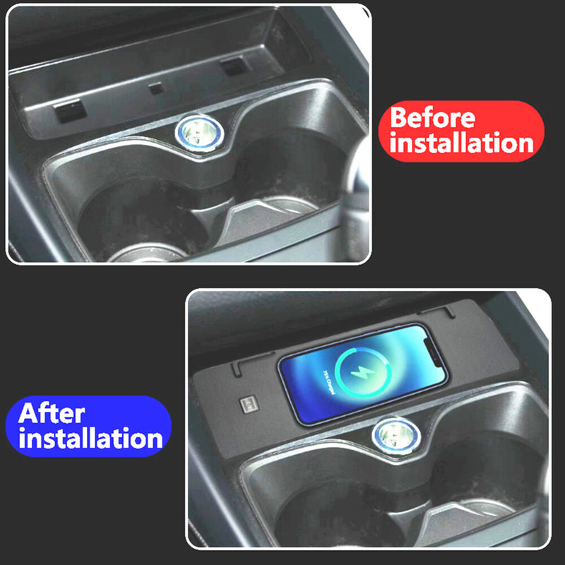 WXZOS Center Console Phone Wireless Fast Charging Pad for BMW 1series F20 2013-2016