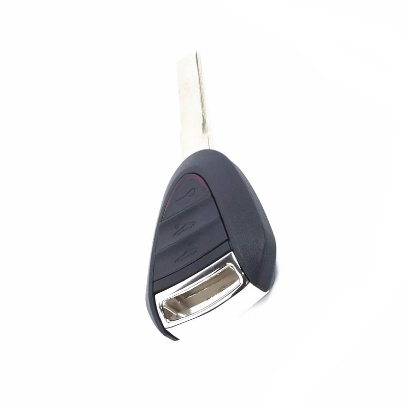 WXZOS 2/3 Buttons Remote Key Fob Shell w/Rubber Mat for Porsche 911 (997) 2005-2012