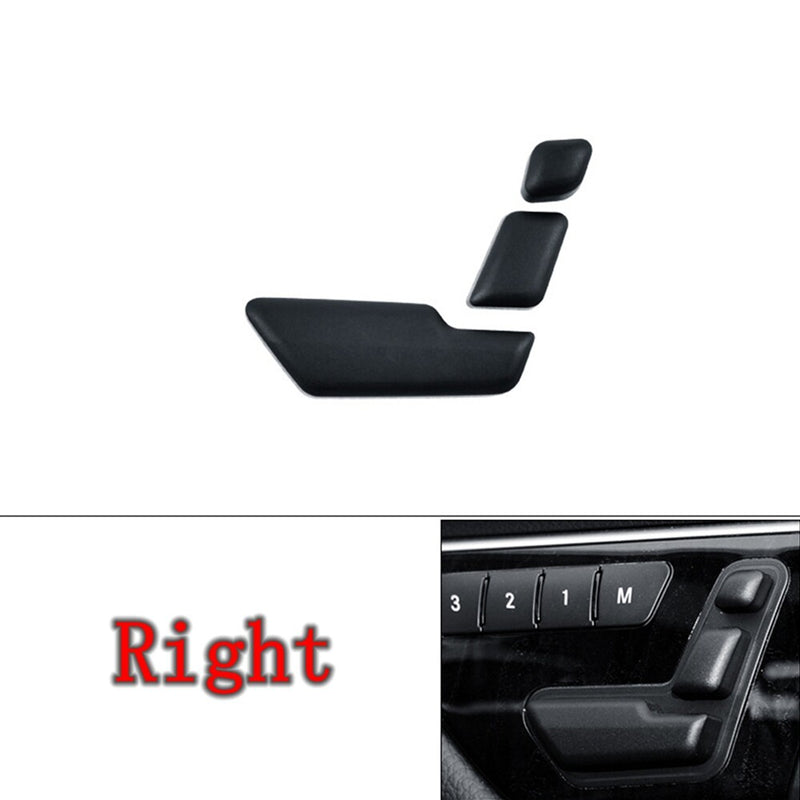 WXZOS Black Right Seat Adjust Switch Button Cover Set for Benz 2007-2013 W204 C-class