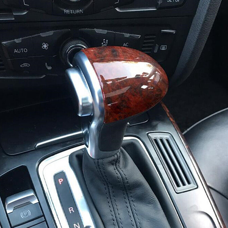 Peach Wood Grain Gear Shift Knob Cover for Audi 2013-2016 Q5 2012-2015 Q7