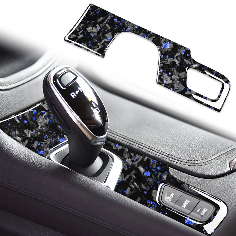 WXZOS Genuine Carbon Fiber Gear Shift Knob Lever Panel Trim for Cadillac XT5 2016-2017