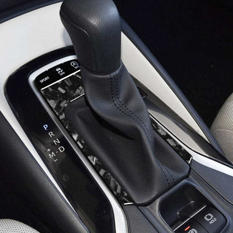 WXZOS Genuine Carbon Fiber Gear Shift Lever Panel Trim for Toyota Corolla 2019-2020
