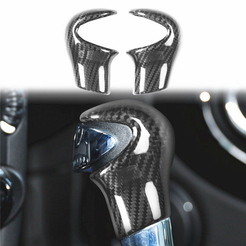 Carbon Fiber Gear Shift Knob Cover Trim for Mini Cooper R58 R59 R60/61 2011-2015