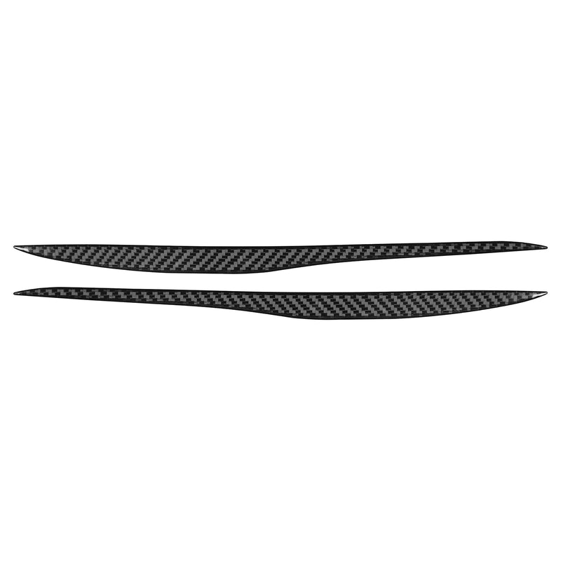 WXZOS Genuine Carbon Fiber Headlight Eyebrow Trim for Mercedes W206 C-class 2022-2024