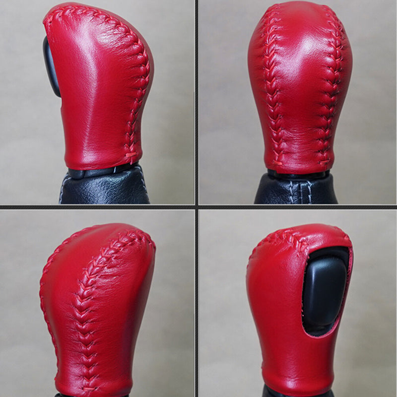 WXZOS Gear Shift Knob Protective Leather Cover for INFINITI Q50 QX50 2013-2016