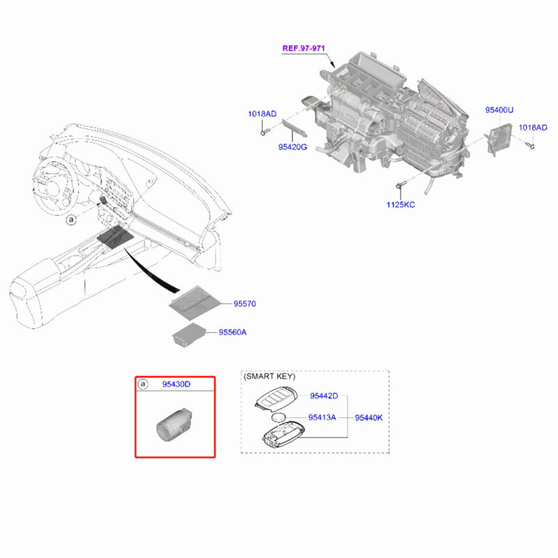 WXZOS Engine Start Stop Ignition Starter Push Button ASS for Hyundai Elantra 2021-2025
