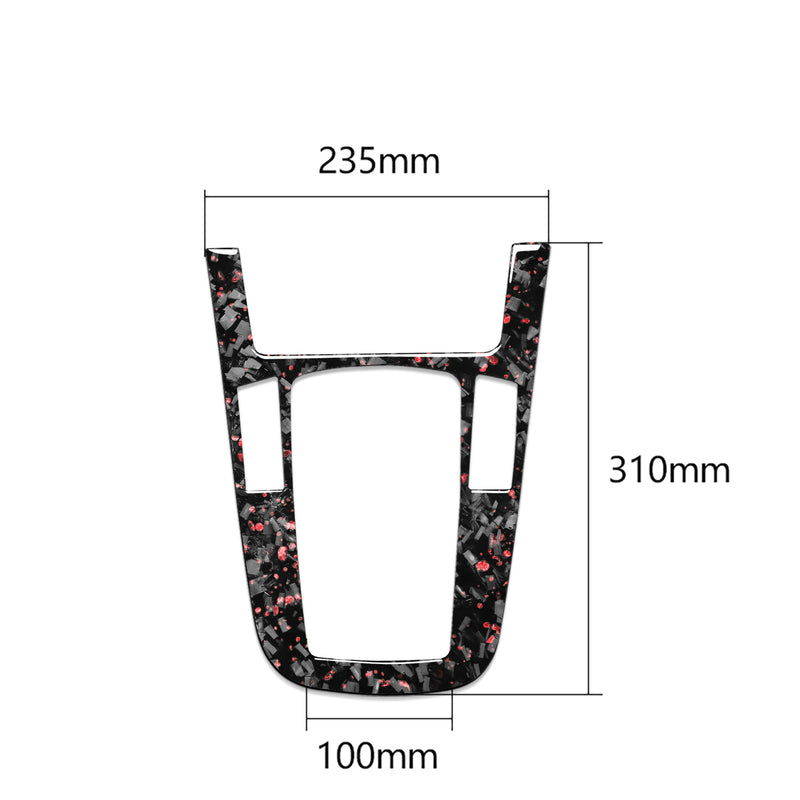 WXZOS Genuine Carbon Fiber Gear Shift Lever Panel Trim for Audi A5 S5 RS5 2013-2016