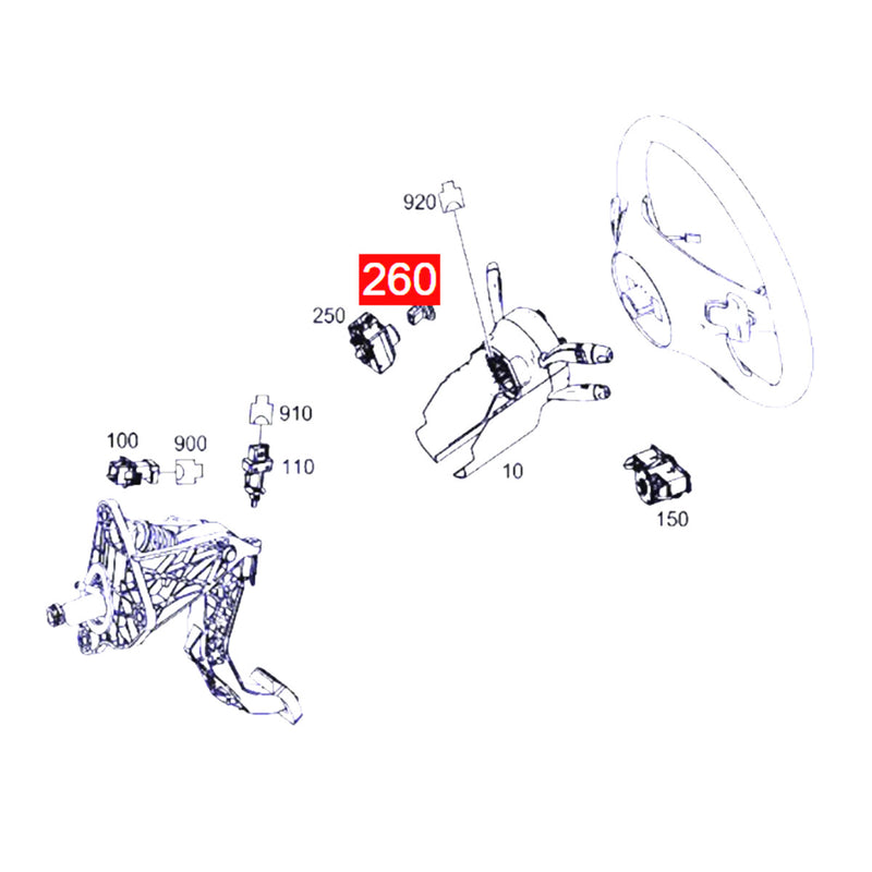 WXZOS Engine Ignition Start-Stop Switch Button for MercedesBenz W221 S-class 2007-2013