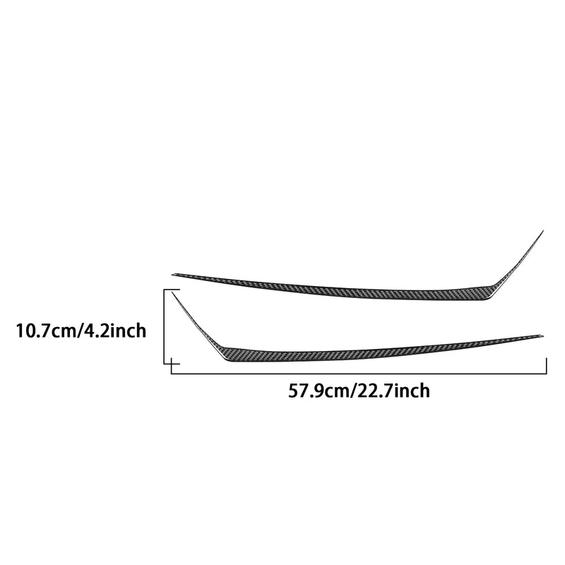 WXZOS Genuine Carbon Fiber Rear Taillight Trim Bezel for Chevrolet Corvette C8 2020+