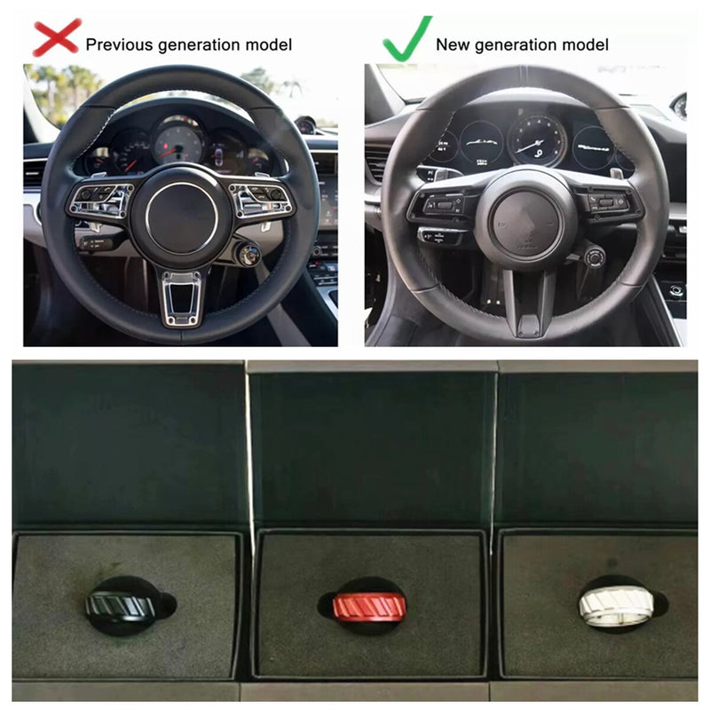 WXZOS Steering Wheel Sc Control Switch Button Trim Cover for Porsche 911 992 2020-2025
