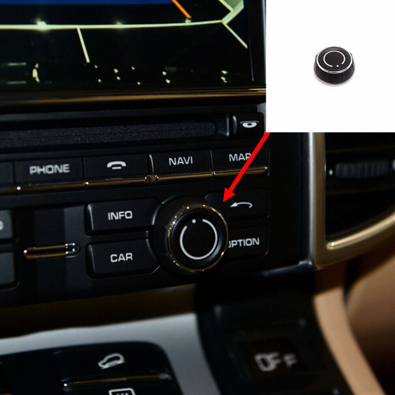 Front Right Dash Volume Control Knob Cover for Porsche Cayman Carrera 2012-2016