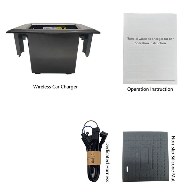 WXZOS Center Console Phone Wireless Fast Charging Pad for Porsche Cayenne 2018-2023
