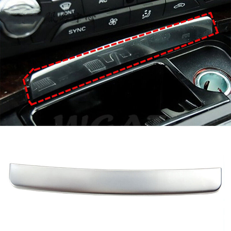 Silver Front Central Ashtray Bright Strip Cover 4G0863440 for Audi A6 C7 S6 A7