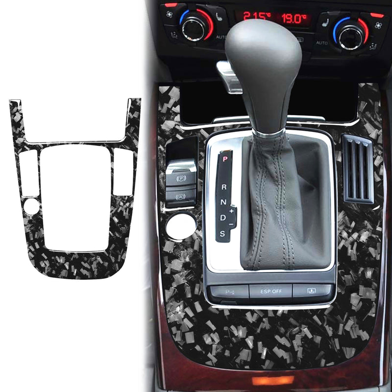 WXZOS Genuine Carbon Fiber Gear Shift Lever Panel Trim for Audi A4 B8 S4 RS4 2009-2012