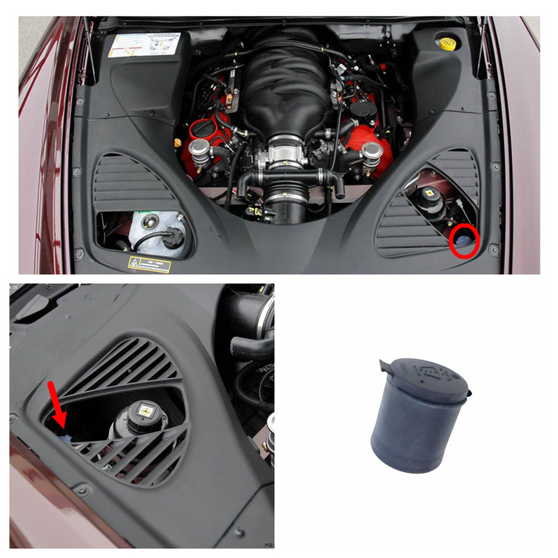 WXZOS WiperWasher Fluid Reservoir Tank Cap for Maserati GranCabrio 4.2/4.7L 2008-2016