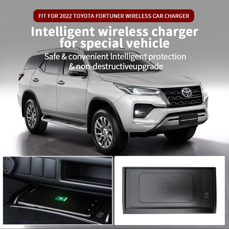 WXZOS Center Console Phone Wireless Fast Charging Pad for Toyota Fortuner 2022