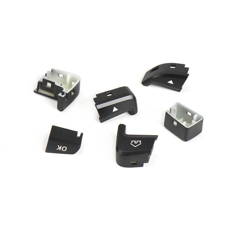 Black Steering Wheel Switch Button Cover Repair Kit for Benz 2014-2018 W205 C'