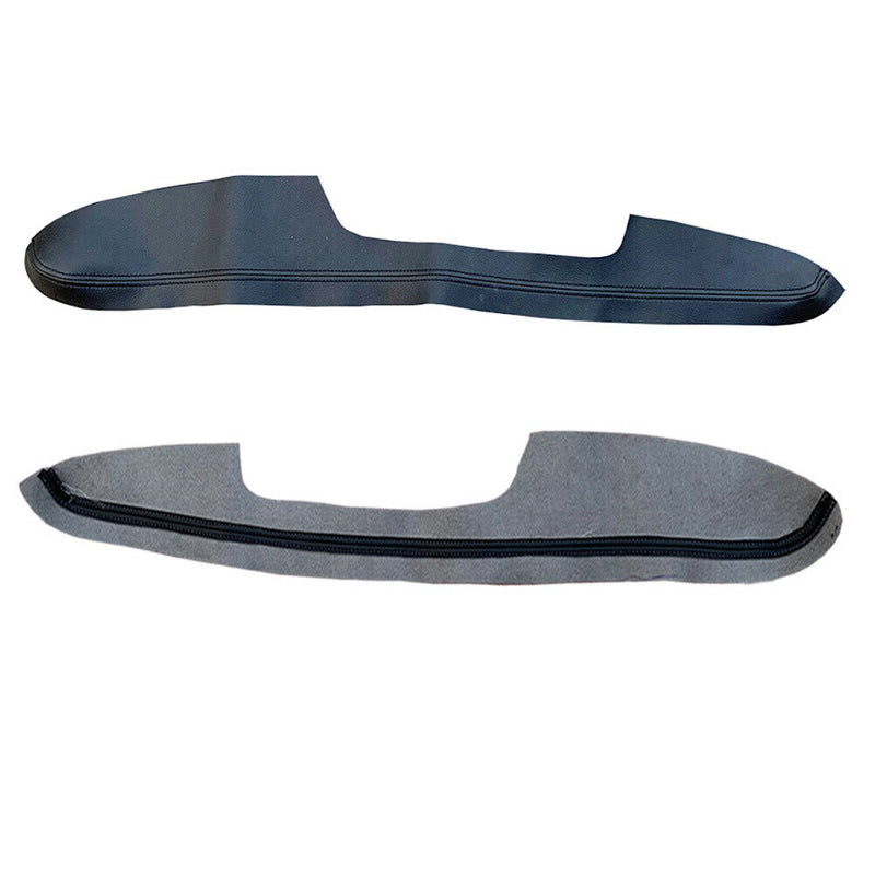 Black Front Left Door Armrest Panel Insert Leather Cover for BMW 2005-2011 E90