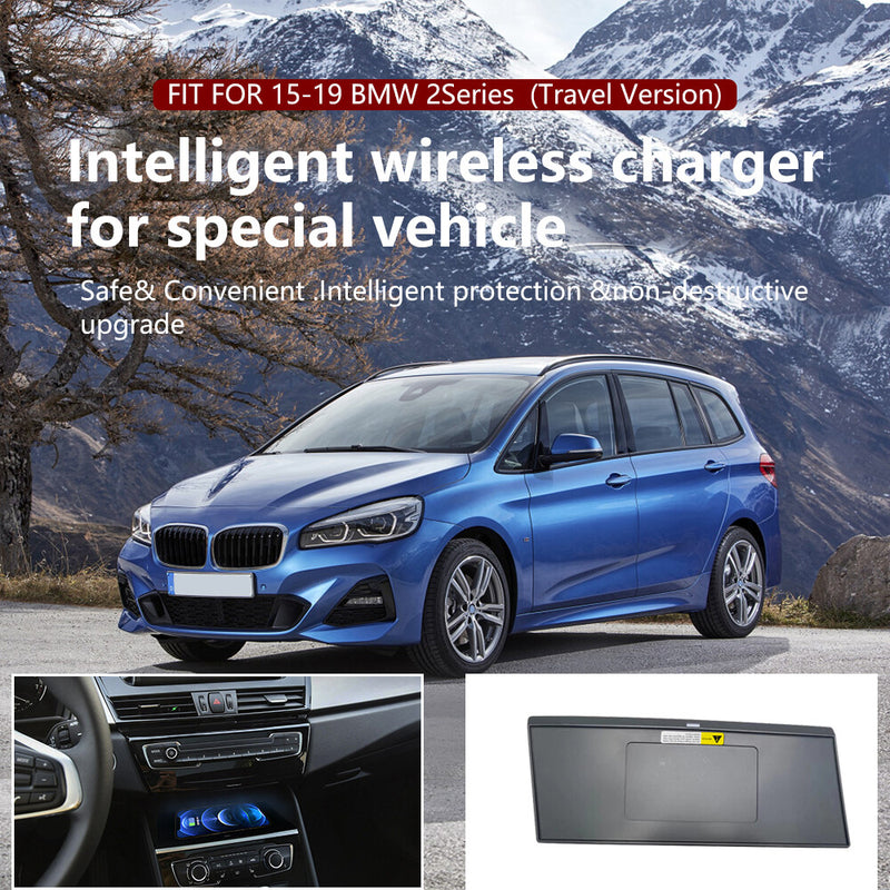 WXZOS Center Console Phone Wireless Fast Charging Pad for BMW 220i Wagon 2016-2018