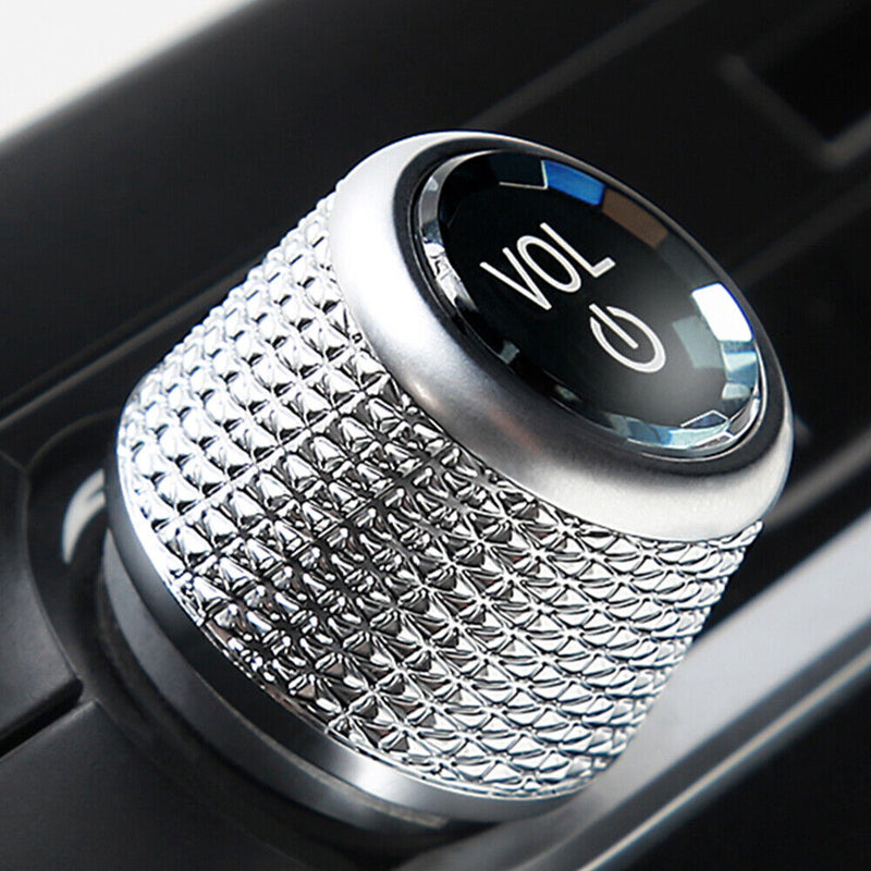 AC Climate Control Volume Button Knob Crystal Ring Cover for BMW 2011-14 F01 F02