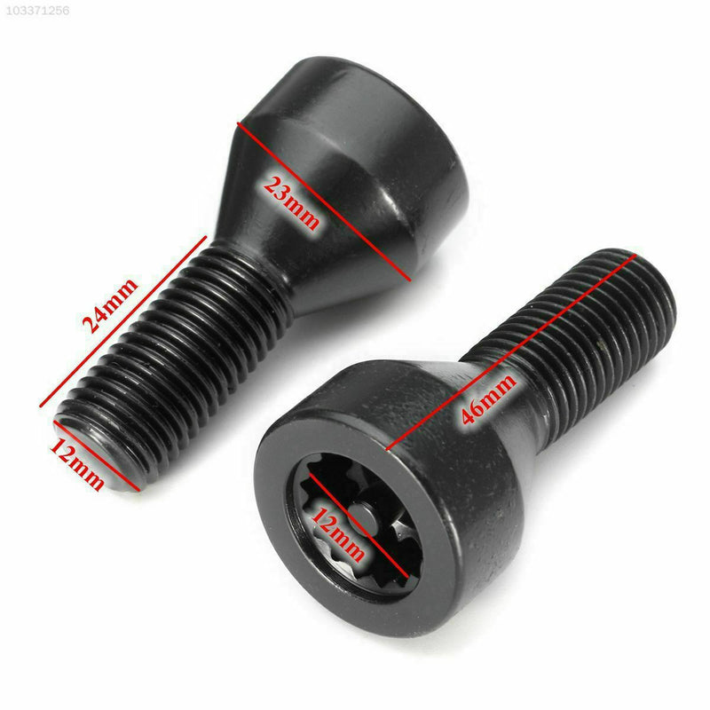 M12x1.5 Aluminum Wheel Bolts Lock Screw 36136786419 For BMW 1/3/5/6 Series