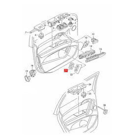 4L1959833 Fuel Cap Rear Trunk Release Switch Button for Audi 2007-2009 Q7