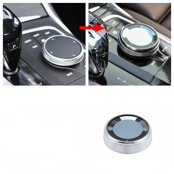 2020 ABS&Rock Crystal Multimedia Knob IDRIVE Button Cover for BMW 3' G20 G28