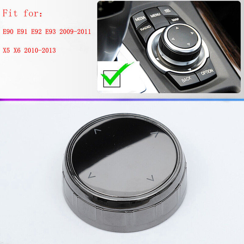7 Button ABS Ceramic IDrive Multi-Media Knob Cover Trim for BMW 2010-2014 X1 E84