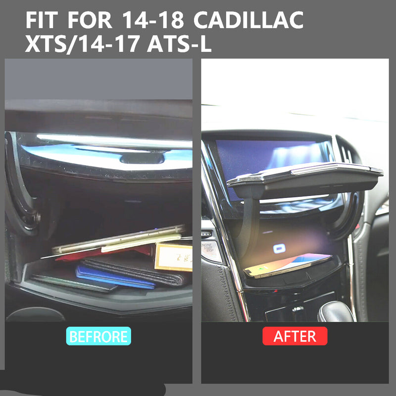 WXZOS Center Console Phone Wireless Fast Charging Pad for Cadillac ATS-L 2014-2017
