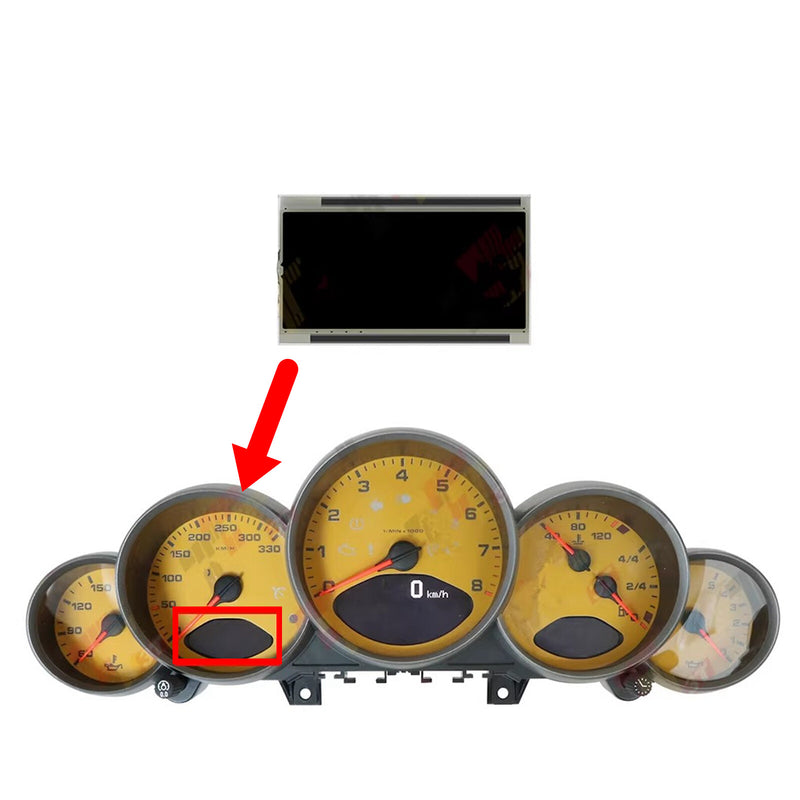 WXZOS Speed Instrument Cluster LCD Display Screen for Porsche 911 (997) 2005-2011