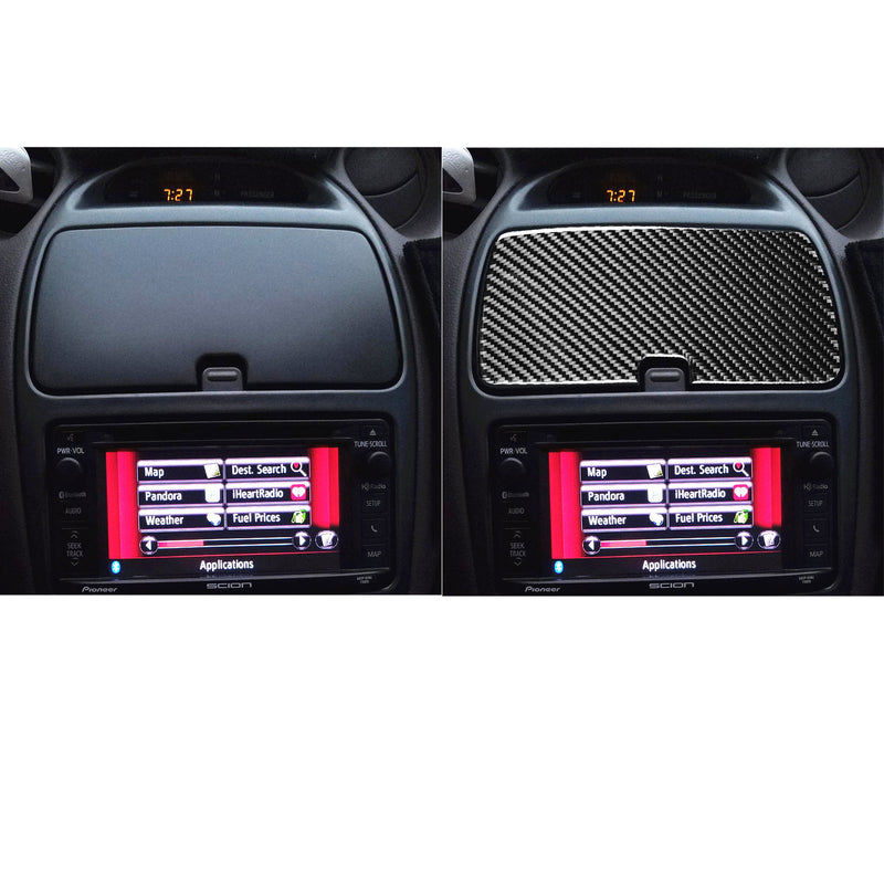 WXZOS Genuine Carbon Fiber Center Dash Storage Tray Trim for Toyota Celica 2000-2005