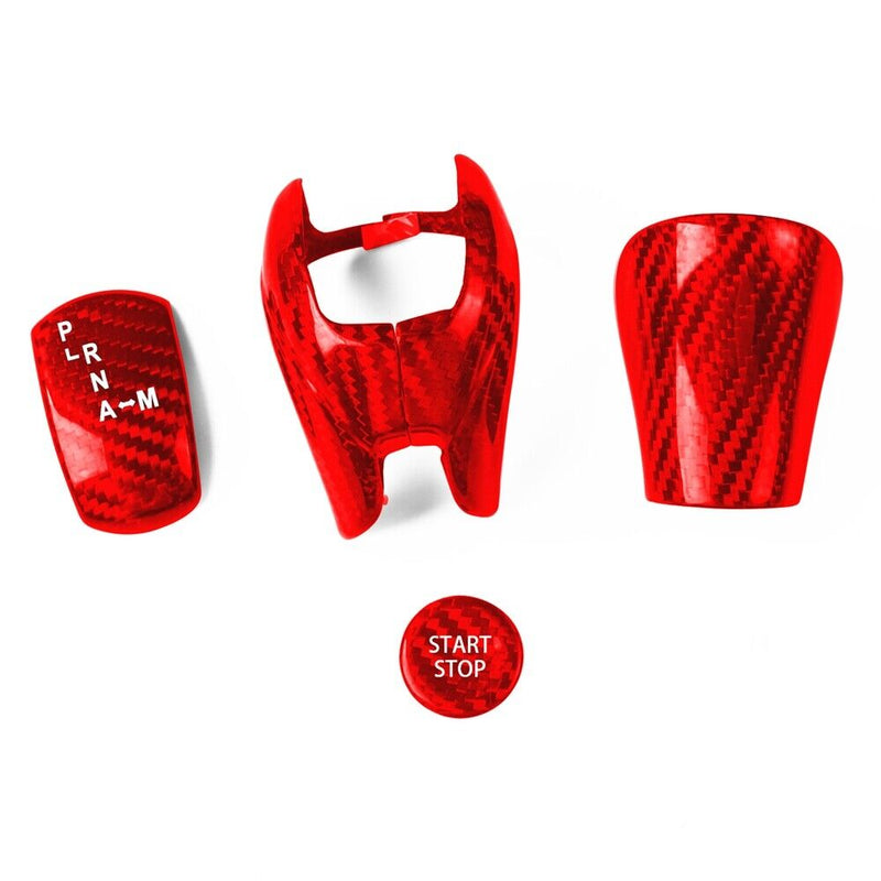 Genuine Carbon Fiber Gear Shift Knob Handle Cover Fit for Nissan GT-R 2008-2015