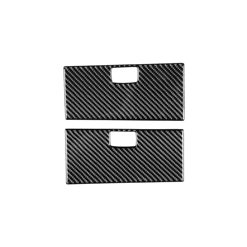 WXZOS Genuine Carbon Fiber Front Door Storage Box Trim for Toyota Tundra 2007-2013