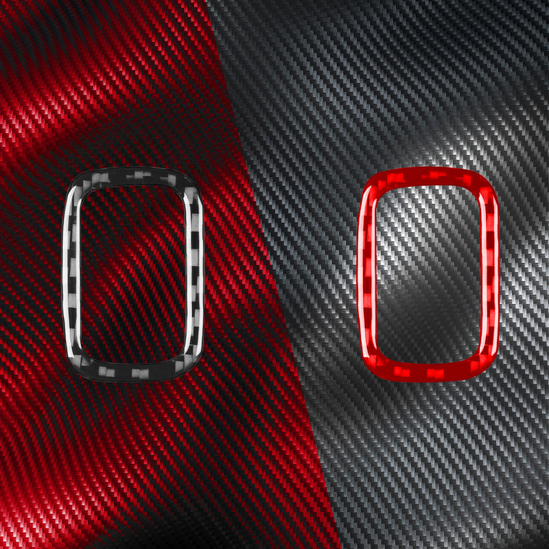 WXZOS Genuine Carbon Fiber Rear Trunk Switch Trim for Mercedes W206 C-class 2022-2024