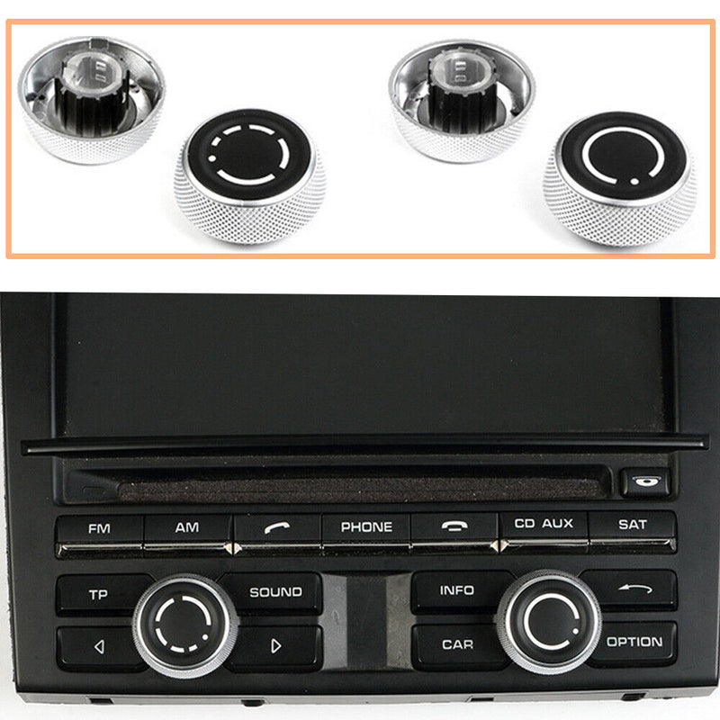 Sale Front Dashboard Radio Volume Knob Button Cover Cap for Porsche 911 2012-15