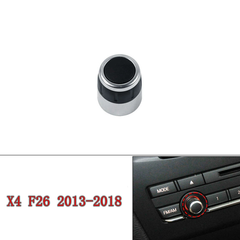 WXZOS Center Dashboard Radio CD Volume Rotary Knob Replace for BMW X4 F26 2013-2018