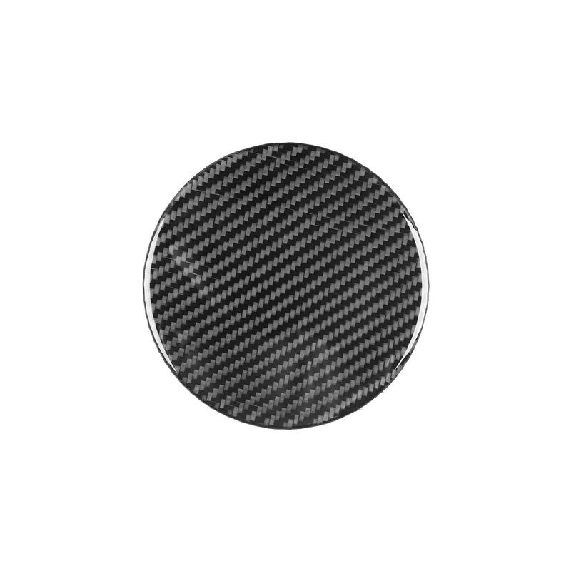 WXZOS Genuine Carbon Fiber Fuel Tank Cap Trim for Chevrolet Corvette C8 2020-2024