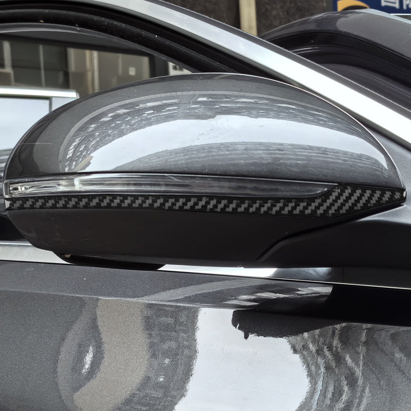 WXZOS Genuine Carbon Fiber Side Wing Mirror Trim for Mercedes W206 C-class 2022-2024