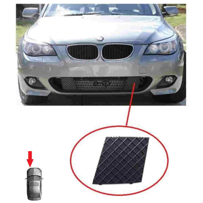 FRONT LEFT LOWER SIDE BUMPER CENTER MESH GRILL FOR BMW E60 E61 M SPORT