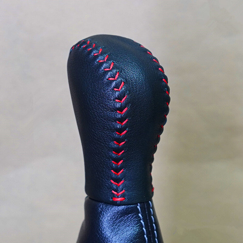 WXZOS Gear Shift Knob Protective Leather Cover for INFINITI Q50 QX50 2013-2016