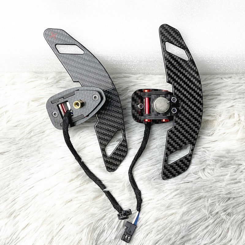 WXZOS Magnetic Carbon Fiber Gear Shifter Paddle for Mercedes R172 SLC-Class 2016-2020