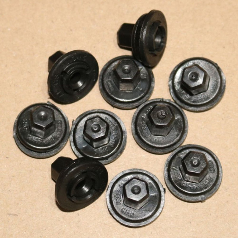 10Pcs  Engine Undertray Wheel Arch Plastic Nut Clips for Audi 2000-2007 A4 B6 B7