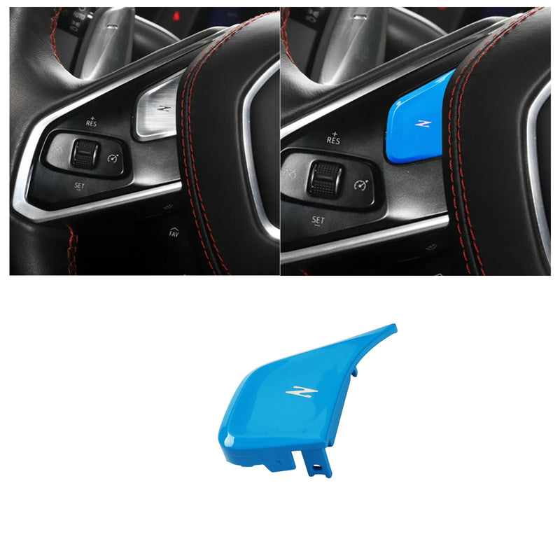 WXZOS Steering Wheel Left Z-Mode Button Trim Cover for Chevrolet Corvette C8 2020-2024