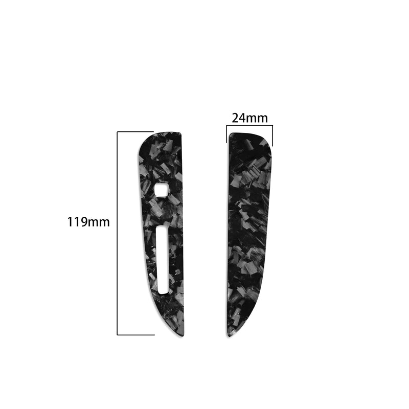 WXZOS Genuine Carbon Fiber Gear Shift Lever Panel Trim for Ford Mustang 2015-2020