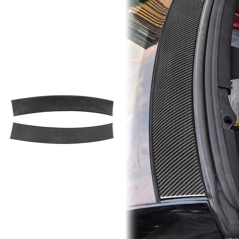 WXZOS Genuine Carbon Fiber Front Roof Panel Trim for Chevrolet Corvette C8 2020-2024
