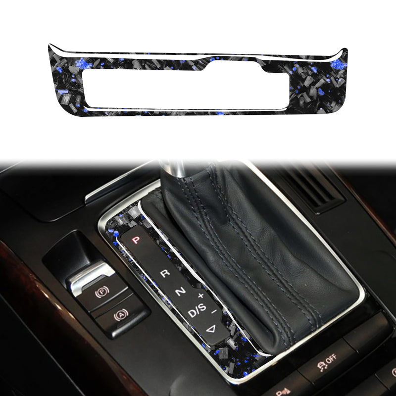 WXZOS Genuine Carbon Fiber Gear Shift Lever Panel Trim for Audi A4 B8 S4 RS4 2009-2016