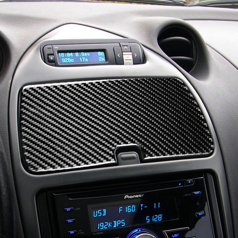 WXZOS Genuine Carbon Fiber Center Dash Storage Tray Trim for Toyota Celica 2000-2005